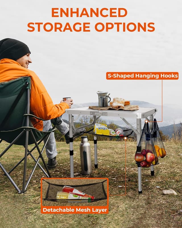 Thumbnail 6 de Sportneer Mesa camping 3 alturas 60x40 cm