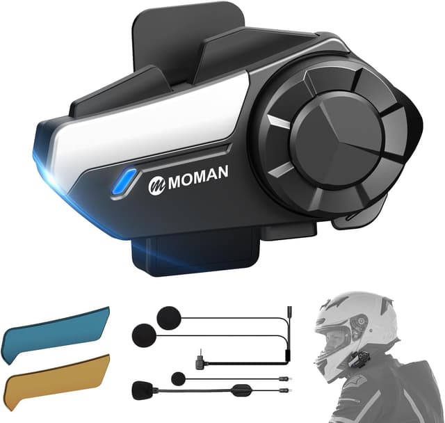 Imagen de Moman H2S Motorcycle Helmet Headset 1000m intercom en OfertitasTOP