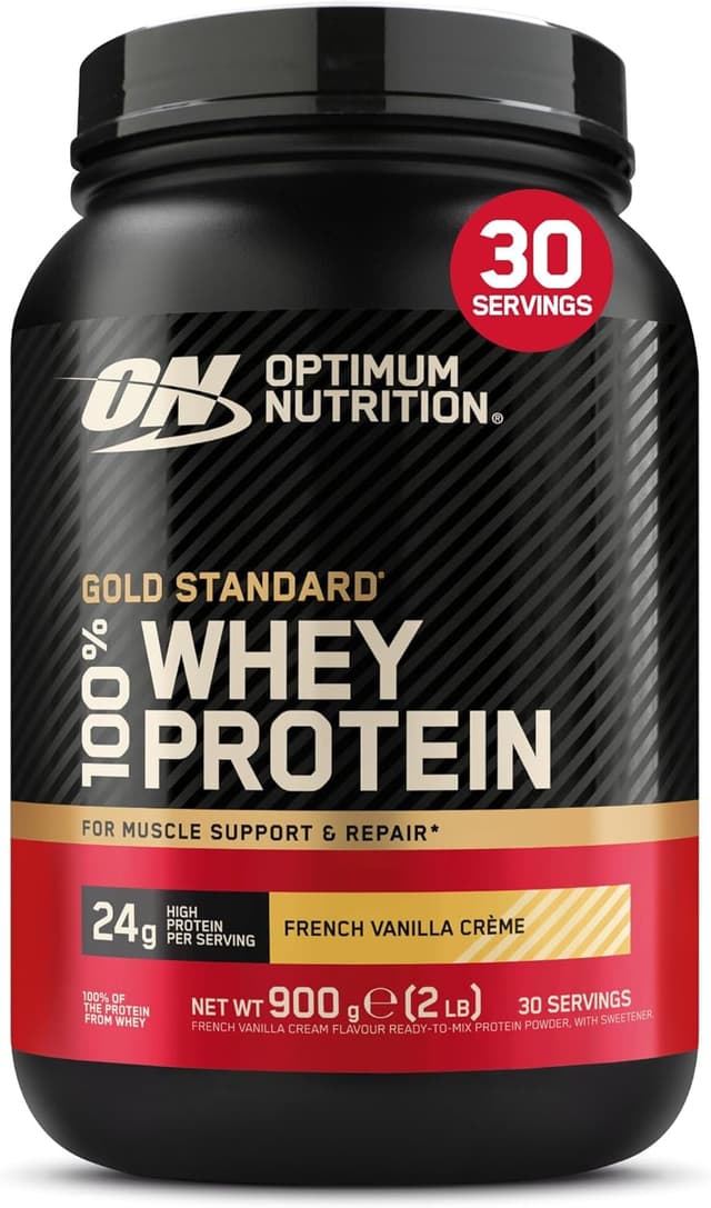 Detalle de Optimum Nutrition Gold Standard 100% Whey Crema de Vainilla Francesa 900 g