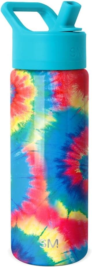 Detalle de Simple Modern Kinder-Trinkflasche mit Strohhalm Summit (415 ml) „Wheels Up“