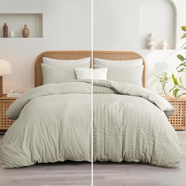 Thumbnail 6 de Aisbo Beige Seersucker Duvet Set 200x200