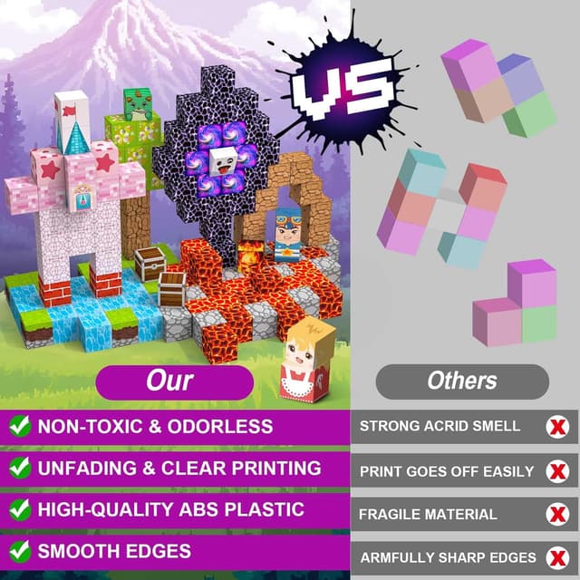 Detalle 2 de Crifeton Bloques Magnéticos de Construcción para Niños 🧱