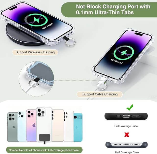 Thumbnail 4 de KTUEOV Cordon Telephone Portable 44–70 cm