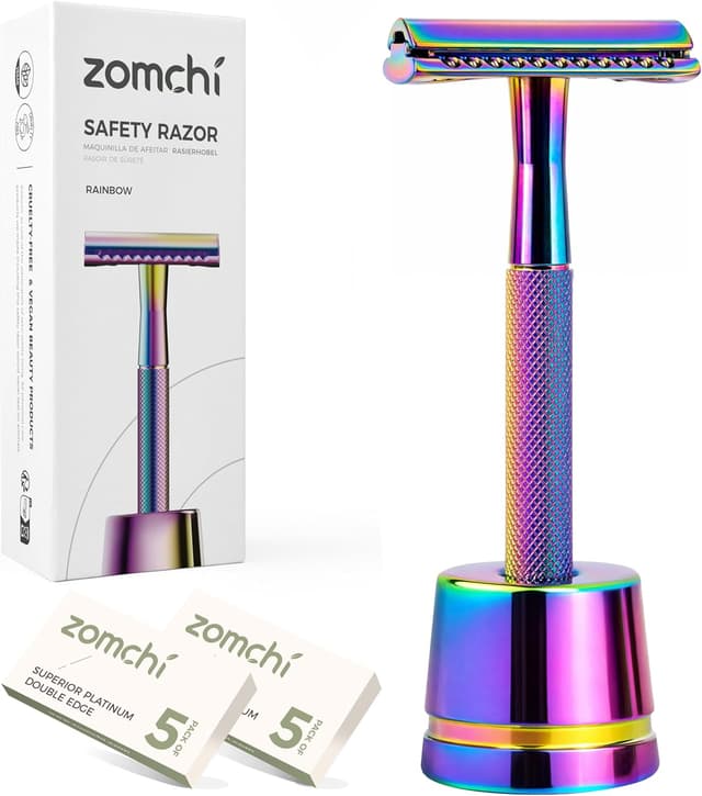 Thumbnail 6 de ZOMCHI Rasoir de sécurité noir mat (version 2.0) avec 10 lames