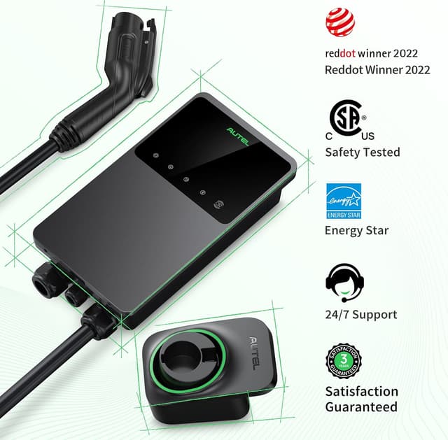 Thumbnail 6 de Autel MaxiCharger Level 2 EV Charger (up to 50Amp, 240V) with J1772, Wi‑Fi/Bluetooth, Hardwired 25‑Foot Cable