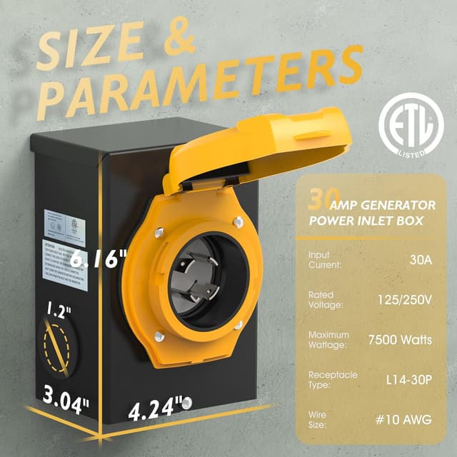 Thumbnail 5 de TOOLIOM L14-30 25FT Generator Cord