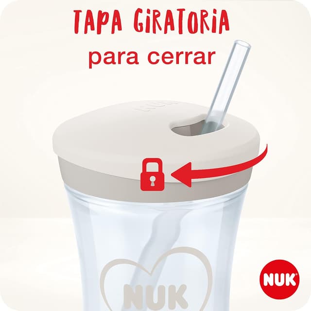 Thumbnail 2 de NUK Action Cup Taza Infantil con Pajita Blando, 230 ml 🦀