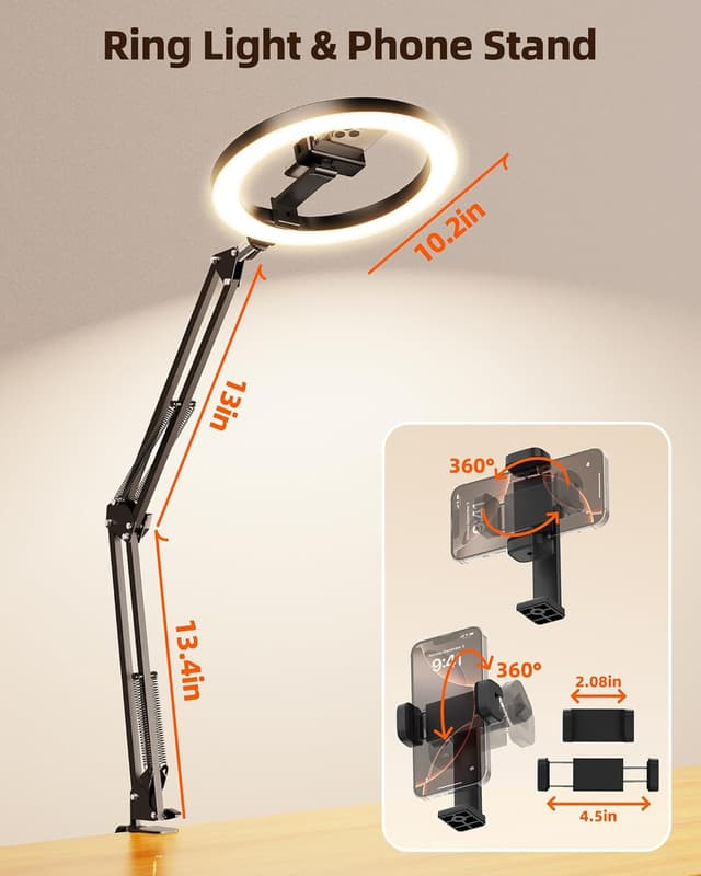 Thumbnail 6 de Overhead Phone Mount 10" LED Ring Light