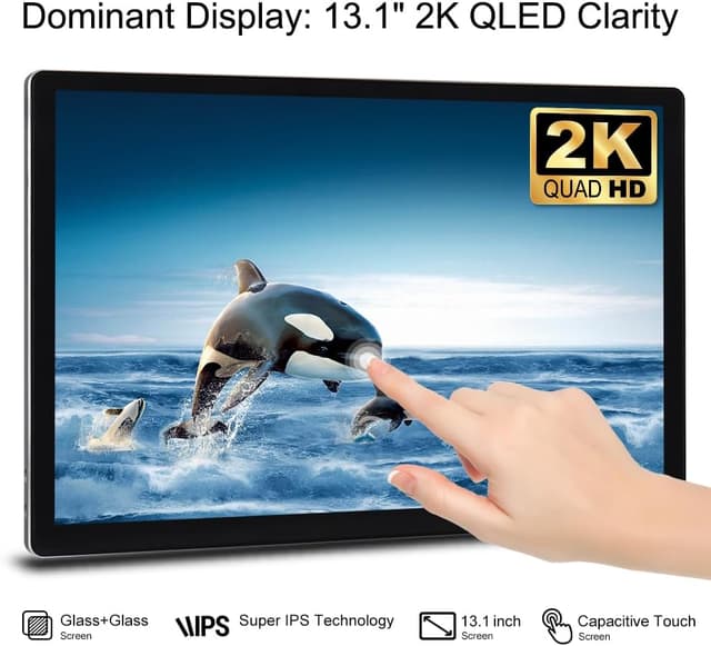 Detalle de ACAVICA 13.1” QLED Sat Nav Android 15 Car Radio for VW Transporter T6 (2016–2021)