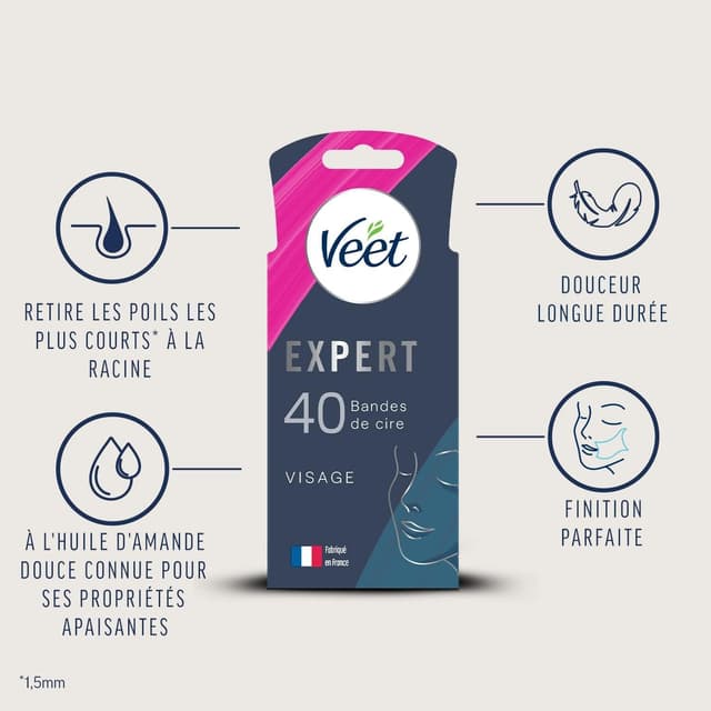 Detalle 2 de Veet EXPERT Bandes de cire froide 40