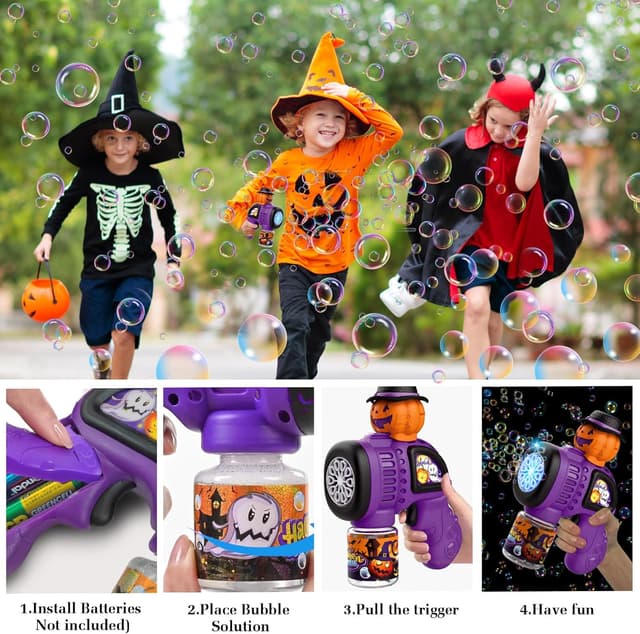 Thumbnail 5 de Panacare Halloween Elektronische Seifenblasenpistole 🎃