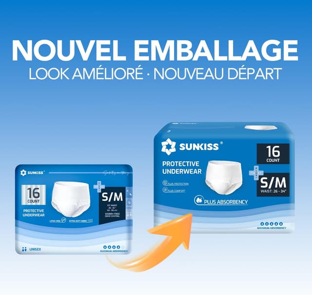 Detalle 2 de SUNKISS TrustPlus culottes d’incontinence, 64
