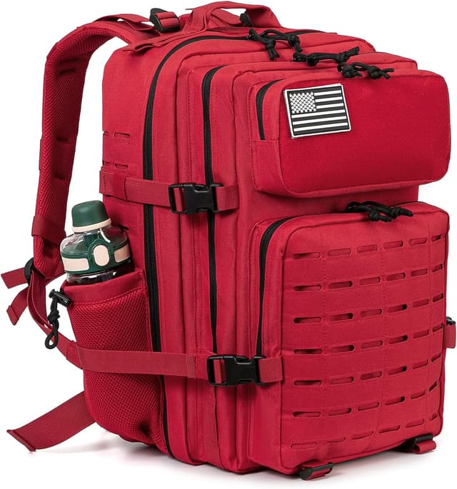 Detalle de QT&QY sac à dos tactique 25L/45L Molle 17" avec porte-bouteille