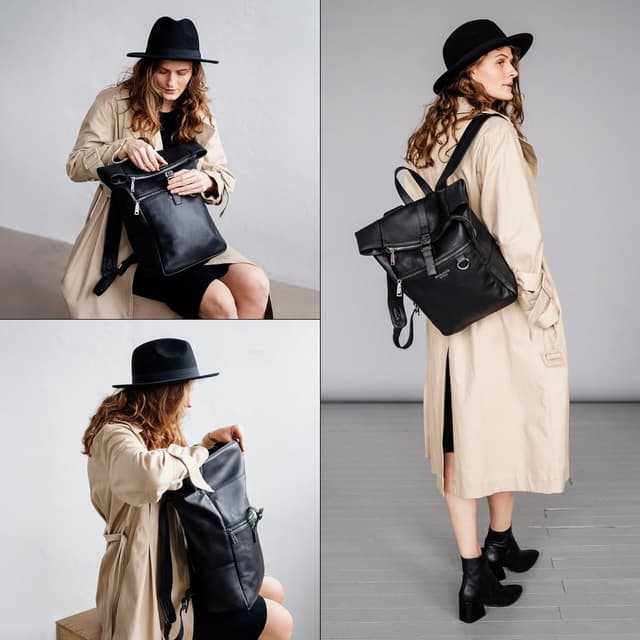 Detalle 2 de Berliner Bags Harlem sac à dos cuir 15 pouces