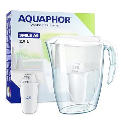 Imagen de AQUAPHOR Jarra Filtrante Smile 2.9L 💧 Reduce Cal, Cloro y Plásticos en OfertitasTOP
