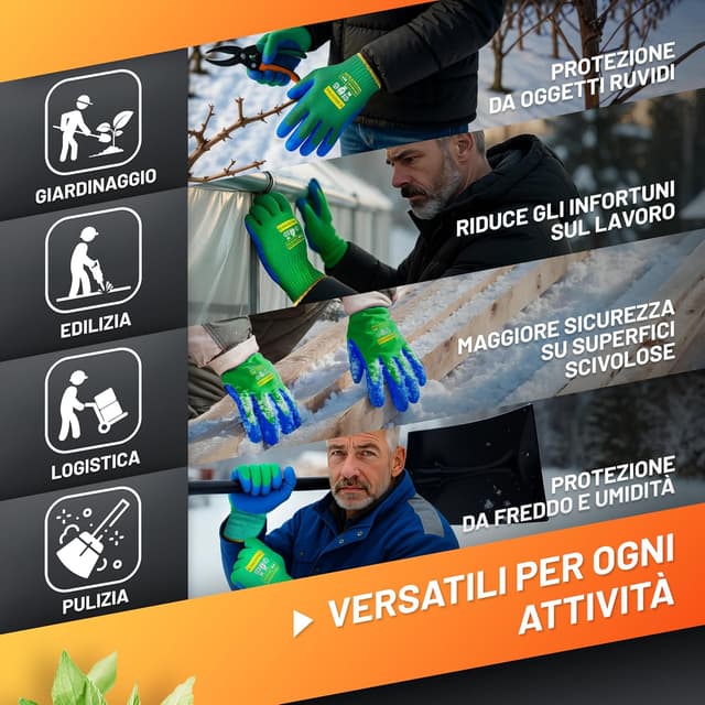 Thumbnail 5 de GRÜNTEK Guanti Giardinaggio Invernali 4 paia