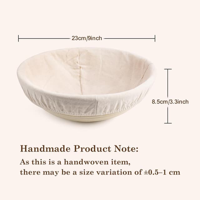 Detalle 2 de Rattan proofing basket 23cm for artisan bread