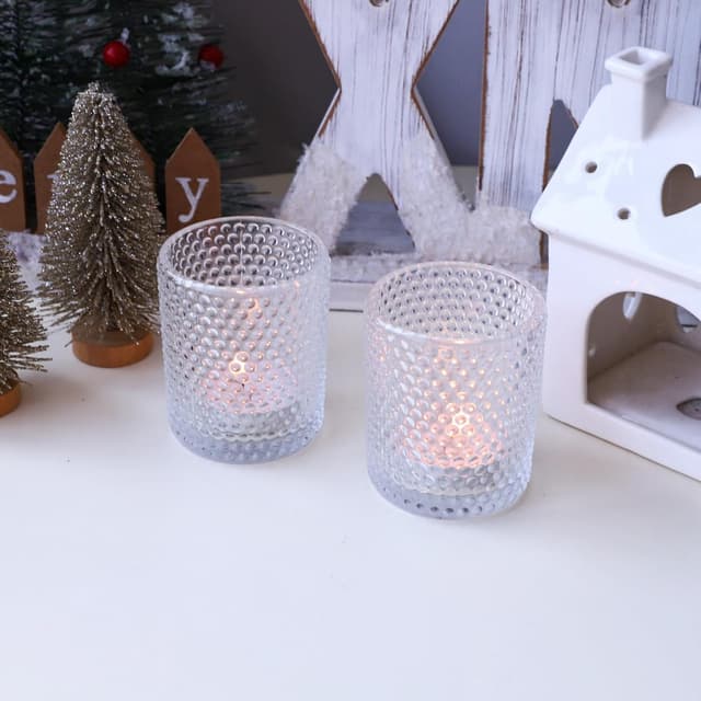 Detalle 2 de Vohocandle Bubbles Teelichtglas 12er-Set