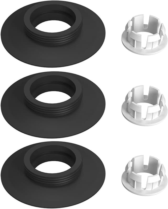 Detalle de WENJION SV01967 Replacement Flush Valve Seal & Clip set (Black) for Ideal Standard Armitage Shanks cisterns