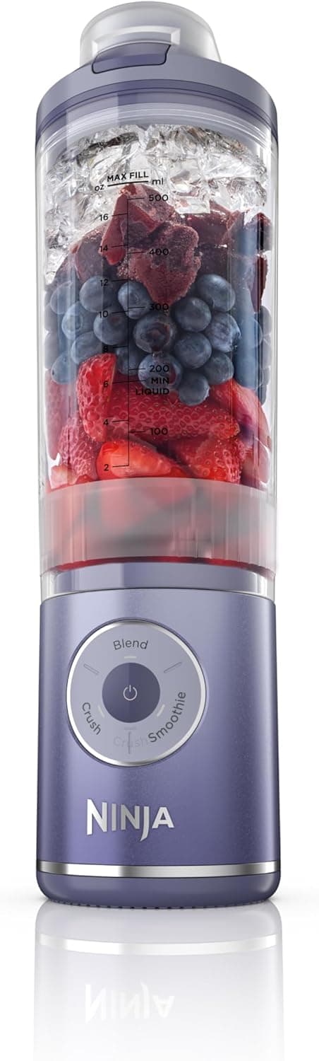 Detalle de Ninja Blast Max (BC251LD) Portable Blender + Twist & Go, Lavender, Cordless 22 oz
