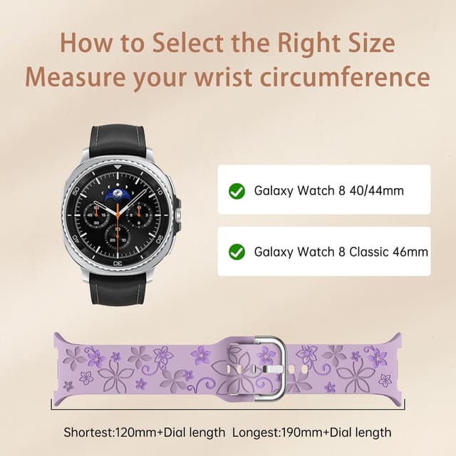 Detalle 2 de PinnWaa bracelet silicone Galaxy Watch 8