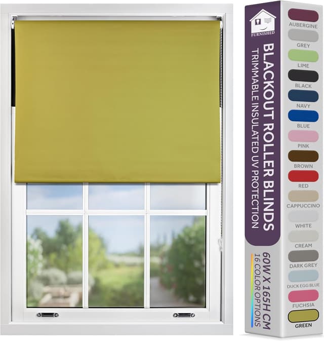 Detalle de FURNISHED blackout roller blind 90W x 210H cm