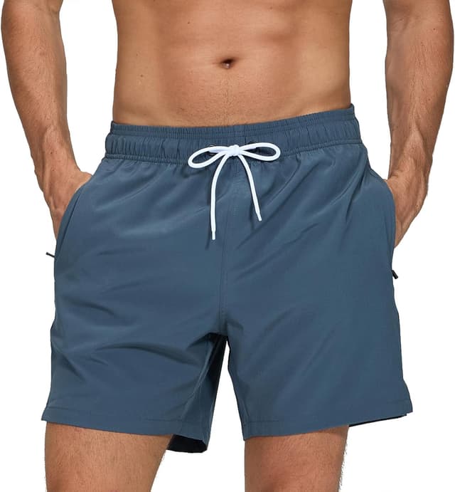 Detalle de Aisprts Maillot de bain homme short avec poches zippées et séchage rapide