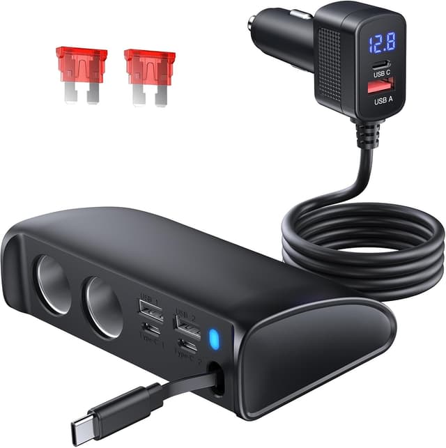 Imagen de OOWOLF Retractable 9-in-1 Car Charger Adapter 148W en OfertitasTOP