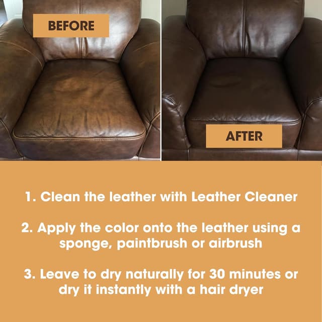 Thumbnail 6 de Pintura y Tinte para Reparación de Cuero, Negro, 500ml🖤