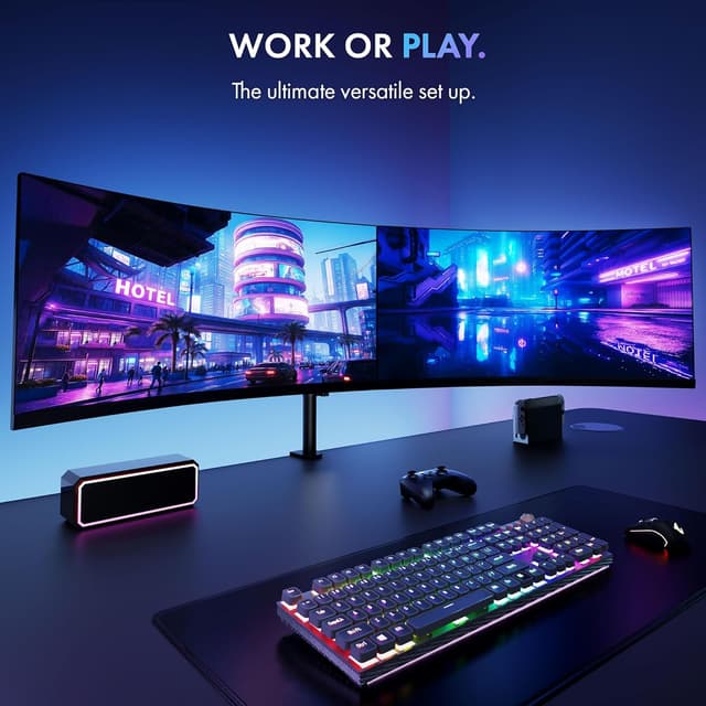 Thumbnail 4 de VonHaus Dual Monitor Stand 13-32