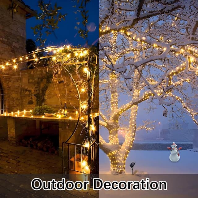 Detalle 2 de Solar Lichterkette Außen 20 m mit 200 LEDs