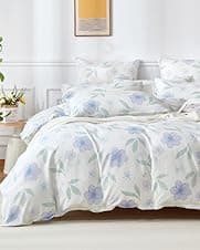 Detalle de Gezu Bettwäsche 135x200 Lila Blumen