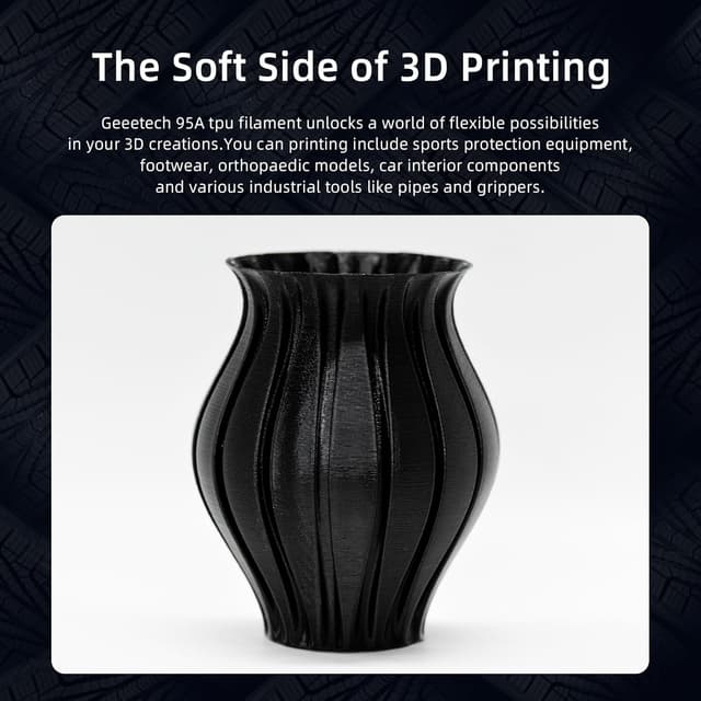 Thumbnail 4 de GEEETECH TPU filament 1.75mm Schwarz 500g