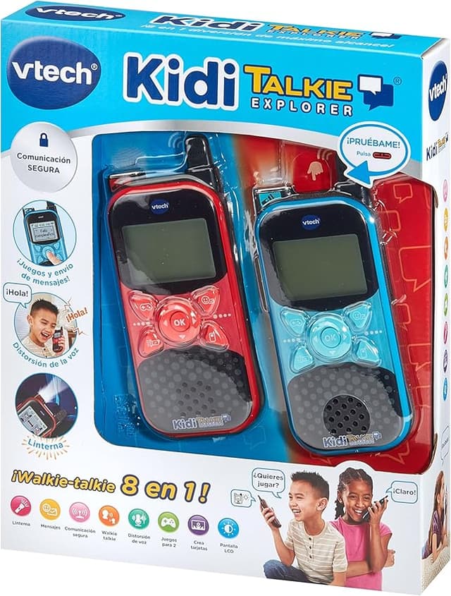 Thumbnail 5 de VTech KidiTalkie Explorer morado/rosa para niños +4