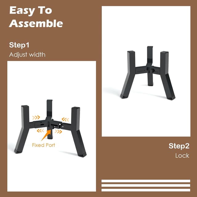 Detalle de Supporto rialzato per cani di piccola taglia con larghezza regolabile 12,7–20,3 cm (ciotola non inclusa)