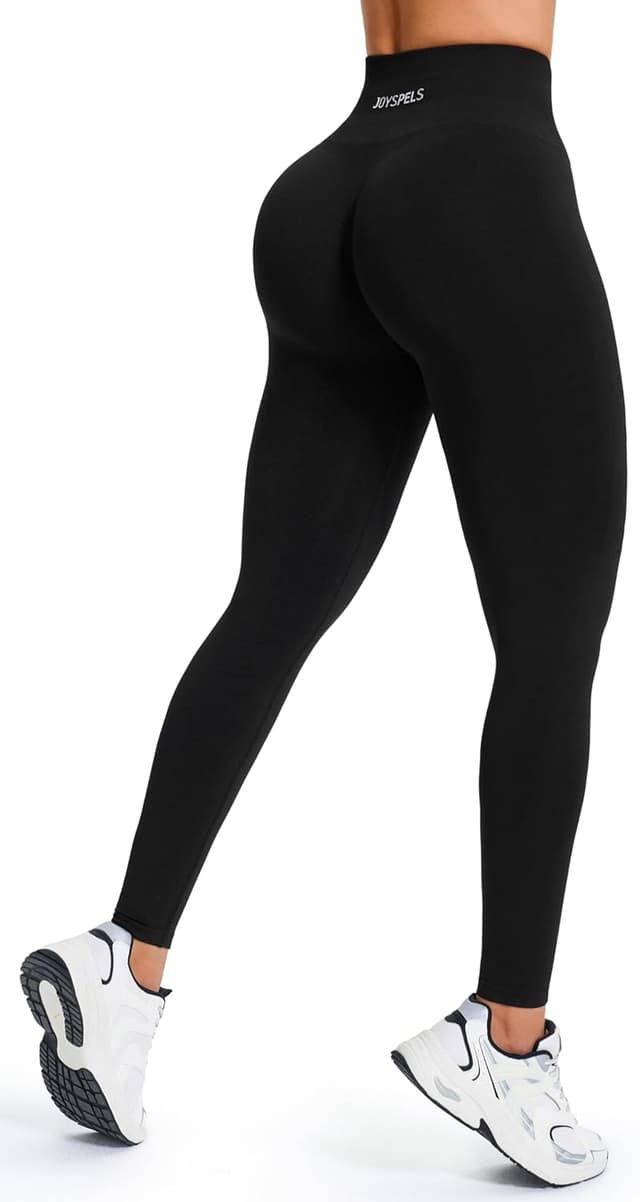 Detalle de JOYSPELS Damen Scrunch Sport Leggings Seamless für Gym, Yoga & Joggen