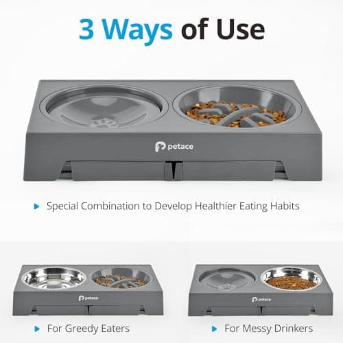 Detalle 2 de Petace Comedero Elevado de Acero Inoxidable