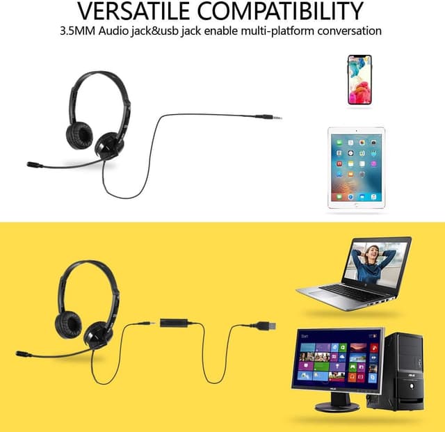 Detalle 2 de USB Headset with Microphone Noise Cancelling