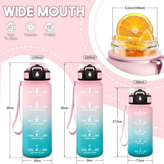 Thumbnail 4 de HoneyHolly Borraccia 1 Litro motivazionale