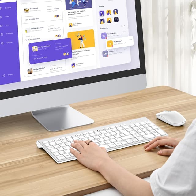 Thumbnail 6 de cimetech Tastatur Maus Set 2,4G Kabellos