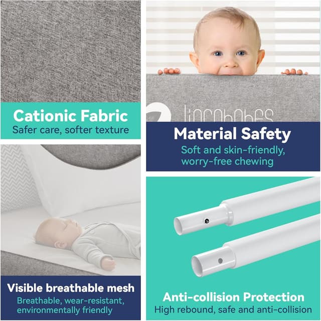 Thumbnail 3 de Jinrobabes Bed Rails for Toddlers 180cm