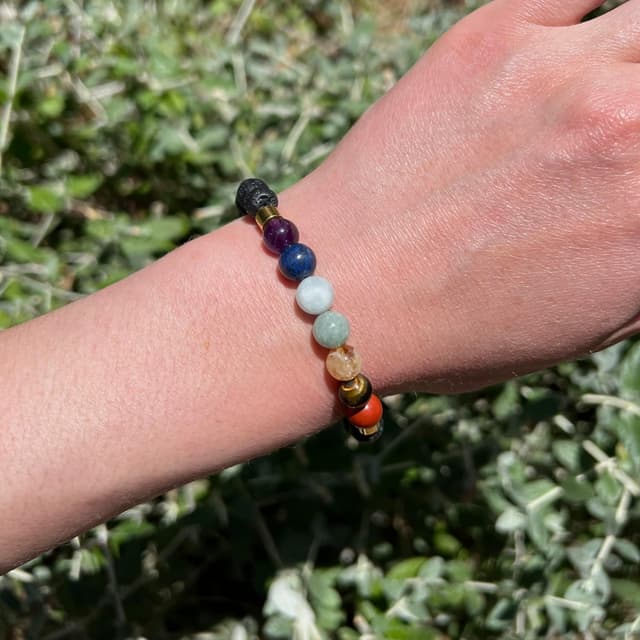 Detalle 2 de BERGERLIN 7 Chakra Armband 17–19 cm