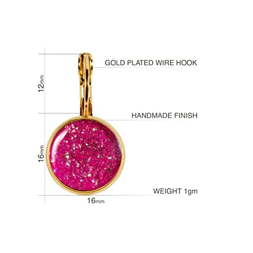 Detalle 2 de Dragon Porter Estilo 41 2.8 cm pendientes rosas