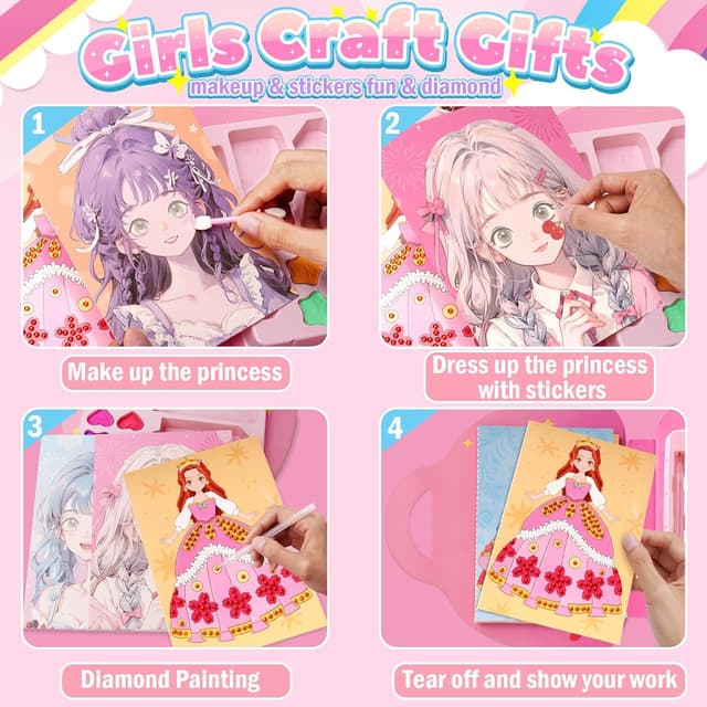 Thumbnail 1 de Creative Plane 3‑in‑1 Princess Craft Set