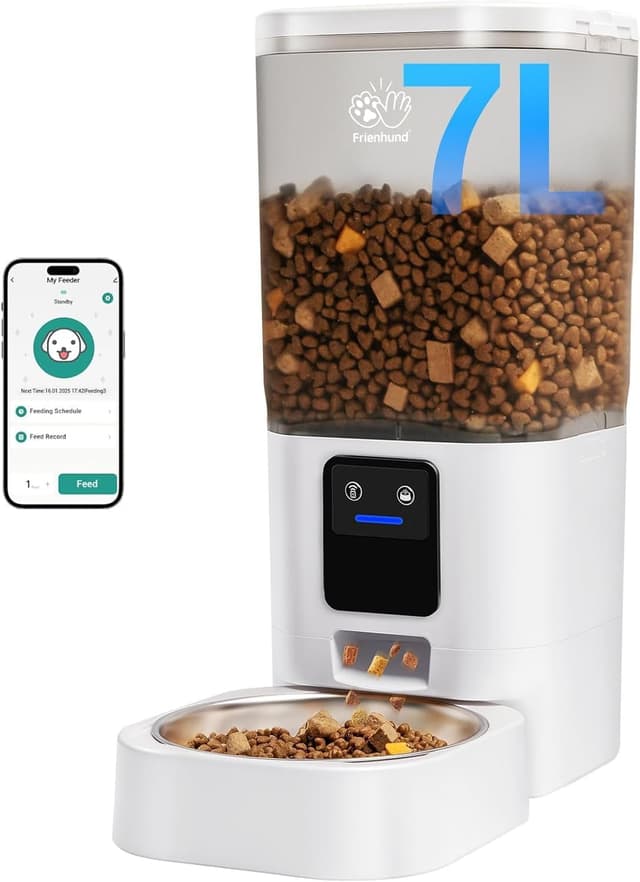 Detalle de Frienhund 5G WiFi automatic cat feeder 7L