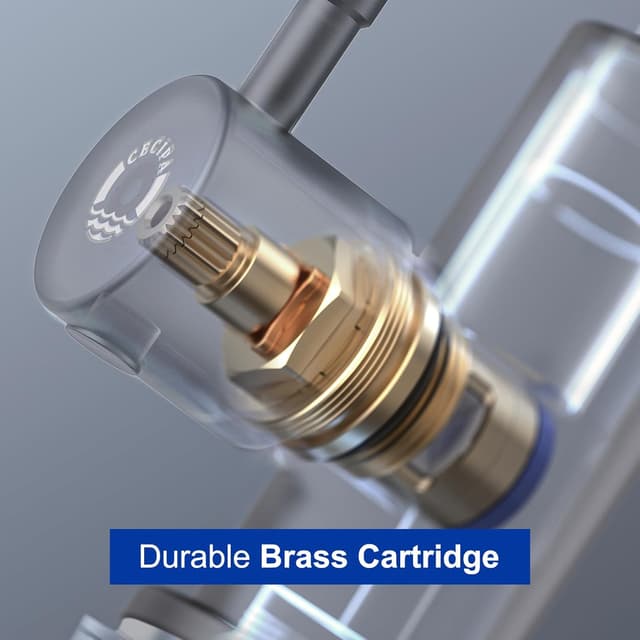 Thumbnail 6 de CECIPA Wasserhahn nur für Kaltwasser Schwarz inkl. 60 cm Anschlussschlauch (Edelstahl-Muttern 304)