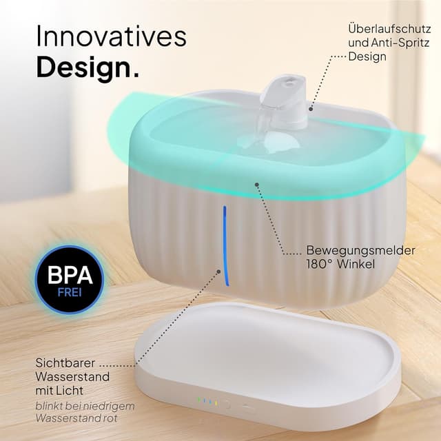 Detalle 2 de Pretty Paw Pure Flow Max Katzenbrunnen 3L 🐾