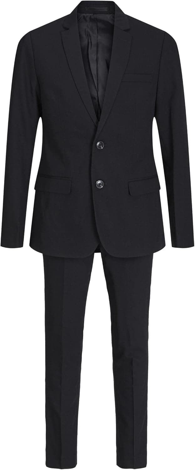 Detalle de JACK & JONES Boy JPRSOLAR Junior-Set: einreihiger Blazer und Hose für einen gepflegten Auftritt