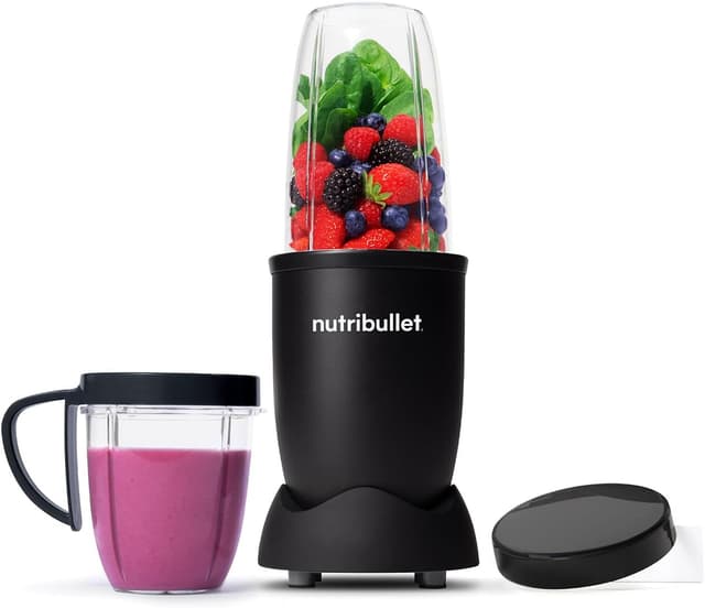 Detalle de nutribullet Blender 600 Series 7 Piece Kit (Black) – Powerful 20,000 RPM personal smoothie maker