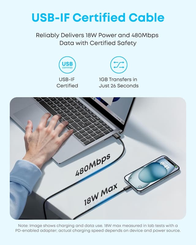 Thumbnail 6 de Anker Zolo USB-A to USB-C 1 m cable